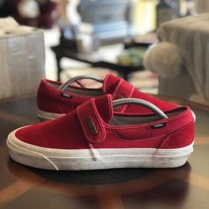 Fear of God Red Slip-On Vans